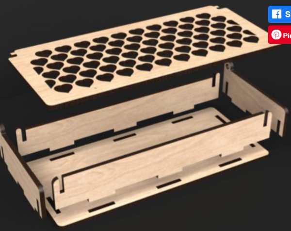 Valentines Rose cut box