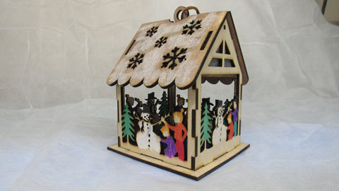 Christmas snowman lantern