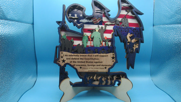 kneeling solder 3d tribute