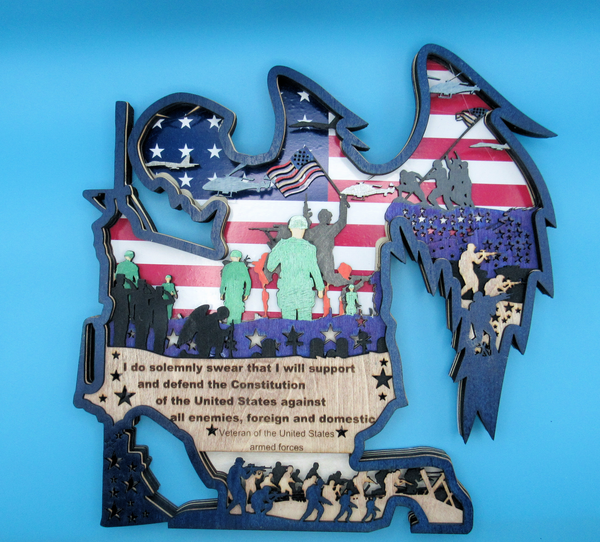 kneeling solder 3d tribute