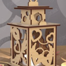 Valentines lantern-design #5 Locked Hearts