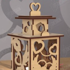 Valentines lantern-design #5 Locked Hearts