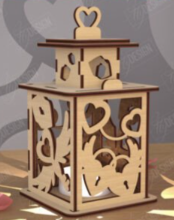 Valentines lantern-design #5 Locked Hearts