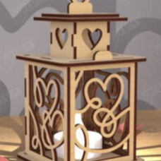 Valentines lantern-design #7 Heart Swirl