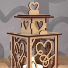 Valentines lantern-design #7 Heart Swirl