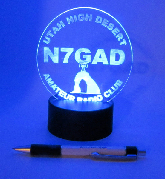 Lighted acrylic sign
