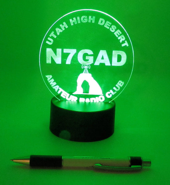 Lighted acrylic sign