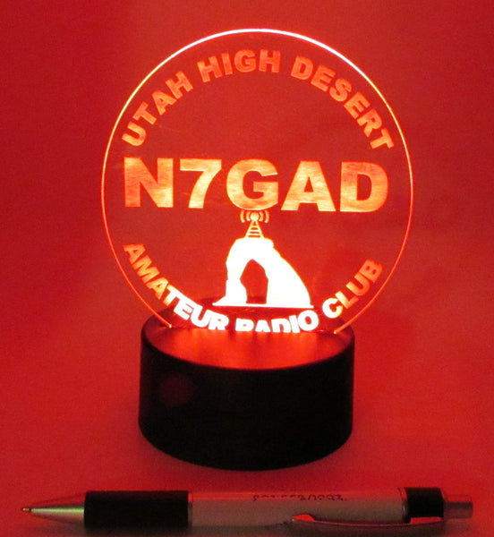 Lighted acrylic sign